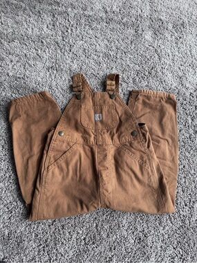 Flannel lined Carhartt overalls 4T